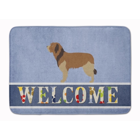 Carolines Treasures Catalan Sheepdog Welcome Machine Washable Memory Foam Mat BB8295RUG